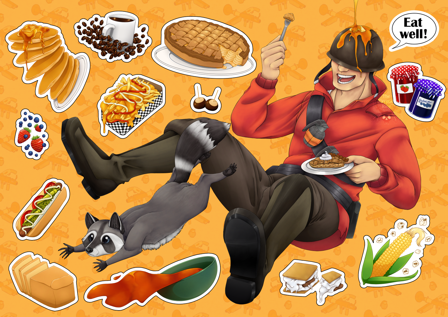 American food is great, eat well!